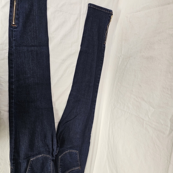 White House Black Market Skimmer Dark Wash Size 0 Skinny Jeans - Picture 5 of 8